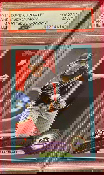 2011 Topps Update Wal-Mart Blue Charlie Blackmon #US231 Rookie RC psa 9