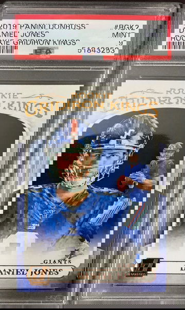 2019 donruss daniel jones rookie gridiron kings psa 9 