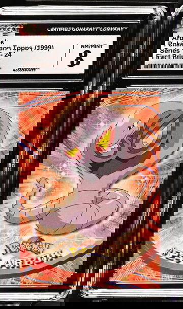 1999 Pokémon Topps Series 1 Arbok #24 First Print CGC 8