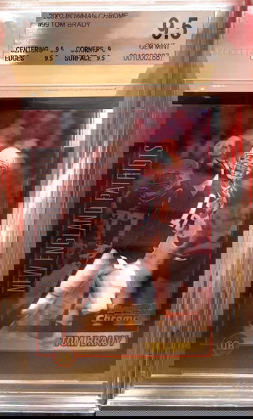 2002 Bowman Chrome Tom Brady BGS 9.5