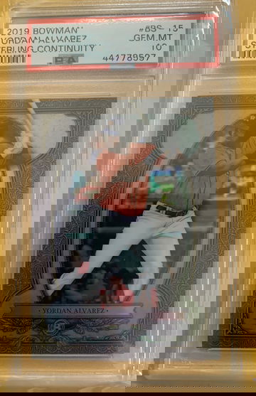 2019 bowman Yordan Alvarez sterling continuity 