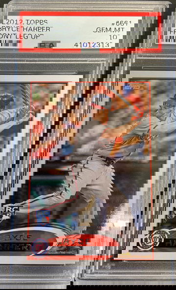 2012 Topps Bryce Harper Front Leg Up PSA 10 Rookie