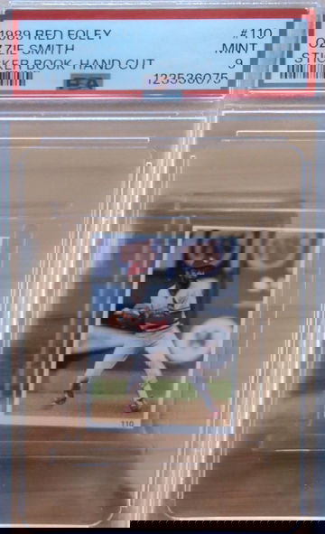 1989 Red Foley Ozzie Smith PSA 9 pop 4 none higher 