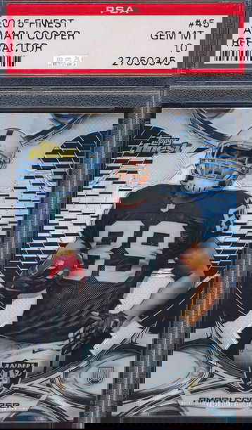 2015 Topps Finest 45 Amari Cooper Refractor PSA 10 GEM MT 0345