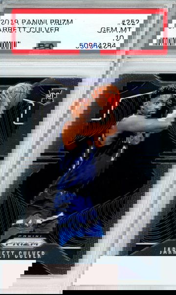 2019 PANINI PRIZM JARRETT CULVER #252 TIMBERWOLVES ROOKIE RC PSA 10 GEM MINT