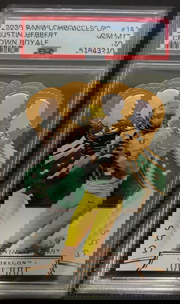 2020 chronicles draft picks crown royale justin herbert psa 10