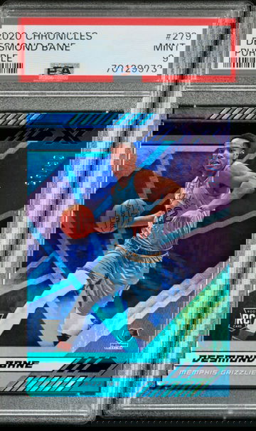 2020 Panini Chronicles XR Purple Desmond Bane 27/49 PSA 9 Mint RC Rookie Memphis