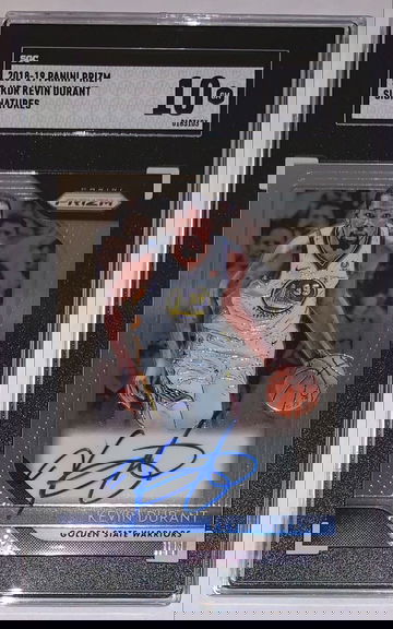 2018-19 Panini Prizm Signatures Kevin Durant Autograph SGC 10