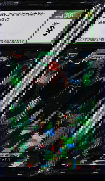 2019-20 Panini Prizm Draft Picks FOTL Rookie Green Ice Prizm /18  RC Bol Bol CSG 9 Mint 