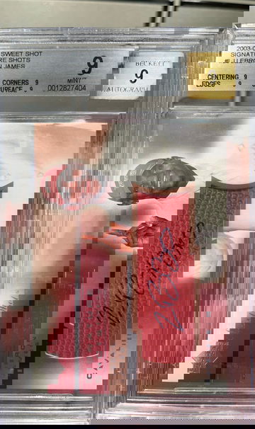 LeBron James Rookie Autograph RC Auto Sweet shot signature shots BGS 9