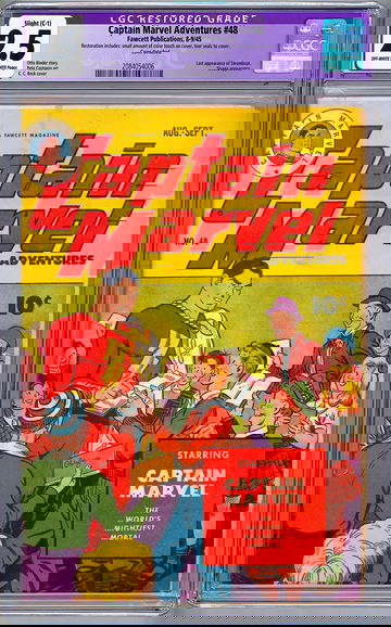 CAPTAIN MARVEL ADVENTURES #48 CGC 2.5 ORIG GOLDEN AGE CAPT MARVEL FAWCETT 1945