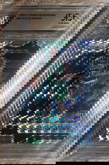 Jaylen Brown Mosaic Silver Prizm