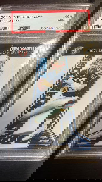 2004 Topps Pristine Tom Brady PSA 9