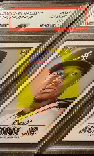 2018 Topps Gallery Ronald Acuna Jr Rookie PSA 10