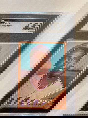 1962 Topps Ernie Banks SGC 6.5