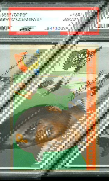 1955 Roberto Clemente Topps RC Rooke PSA 2