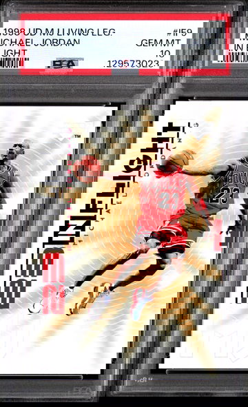 1998 UPPER DECK MJ LIVING LEGEND MICHAEL JORDAN IN FLIGHT #IF9 PSA 10