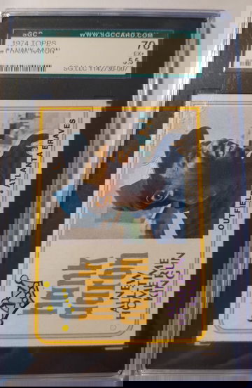 Hank Aaron 1974 Topps #1 SGC 70