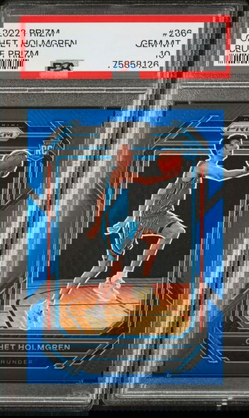 2022 Panini Prizm Chet Holmgren Blue PSA 10