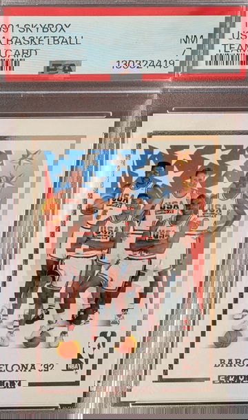 1991 Skybox USA Basketball Dream Team PSA 7