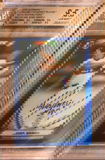 2014 Bowman Chrome Jose Abreu 1st Prospect Blue Auto #’d /150 BGS 9.5/10