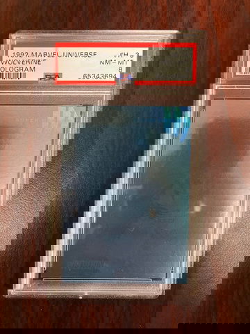 1992 Marvel Universe Wolverine Hologram PSA 8