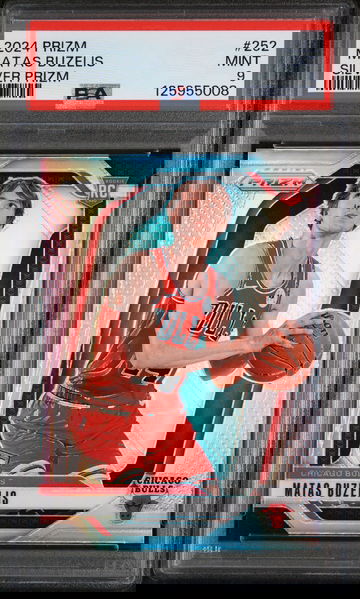 2024 Panini Prizm Silver Prizm Matas Buzelis #252 PSA 9
