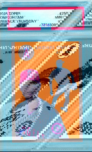 2018 Topps Throwback Thursday #250 Shohei Ohtani PSA 9 MINT!