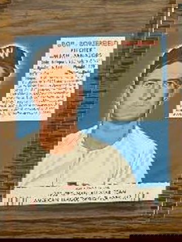 1952 Red Man Allstar Team #17 Bob Porterfield with Tab Ex Mt