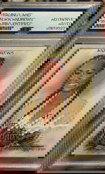 2022 Topps Allen & Ginter #258 Malika Andrews signed PSA/DNA Authentic Auto