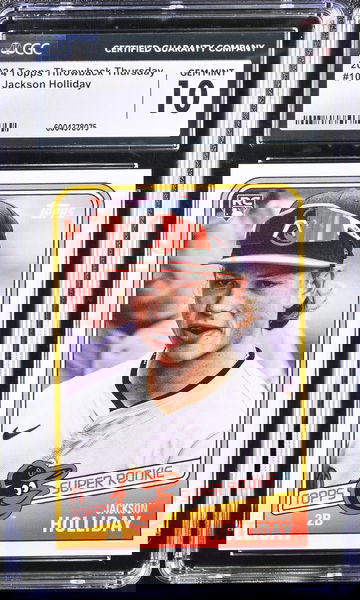 2024 TOPPS JACKSON HOLLIDAY #104 Rookie RC Limited print /2716 CGC 10