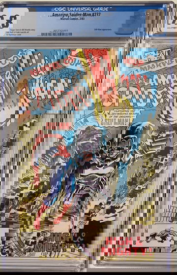 AMAZING SPIDER -MAN # 237 MARVEL COMICS 1983 CGC 9.8 WHITE PAGES SHARP BOOK!