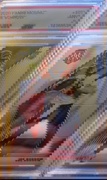 2020 Panini Mosaic Joe Burrow PSA 9