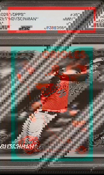 2024 Topps Series 1 Aqua Adley Rutschman #35 PSA 9