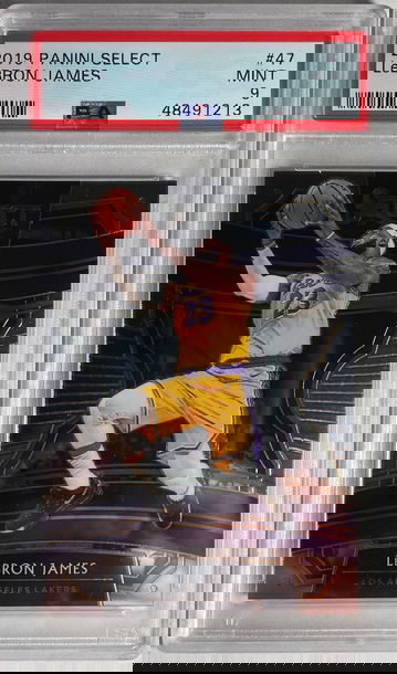 LeBRON JAMES CONCOURSE PSA 9 2019 SELECT #47 LAK LAKERS MINT