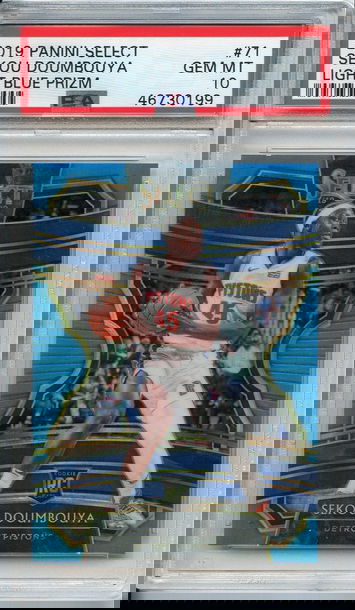 Sekou Doumbouya Light Blue Select PSA 10