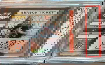 2003 Playoff Contenders Auto (Rare only /32 Black ink) Carson Palmer PSA 9 130/194