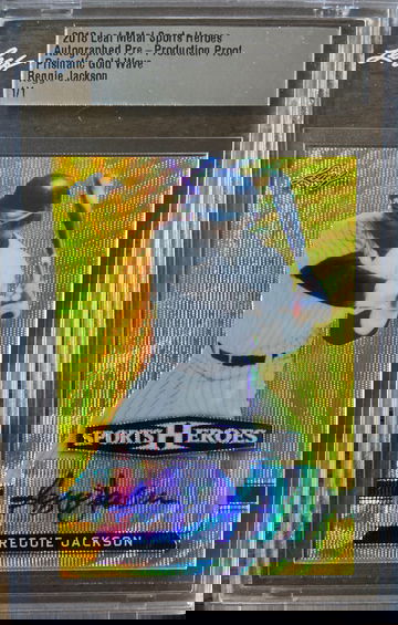 Reggie Jackson 1/1 Gold auto refractor