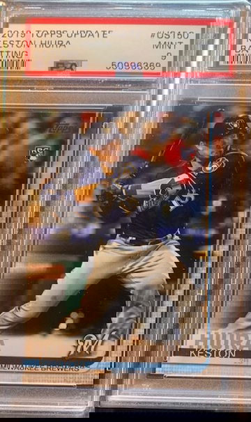 2019 Topps Update Keston Hiura PSA 9 Rookie Card #US150