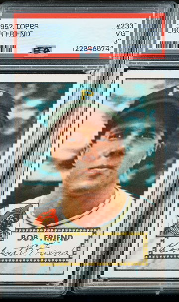 1952 Topps #233 Bob Friend PSA 3