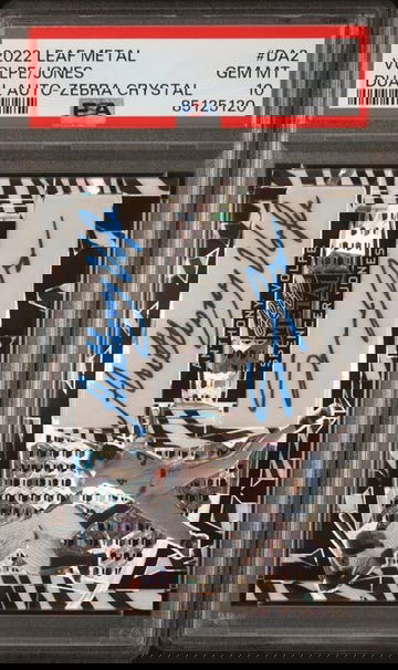 2022 Leaf Metal Anthony Volpe/Spencer Jones Dual Autograph Zebra Crystal #DA2 PSA 10 [BL-3C.11]