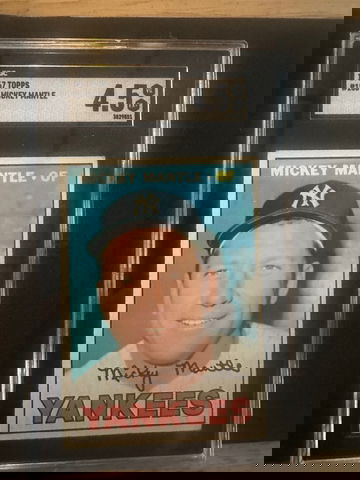 1967 TOPPS MICKEY MANTLE #150 SGC 4.5