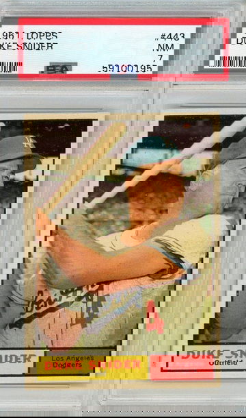 1961 Topps Duke Snider #443 PSA 7 P1312