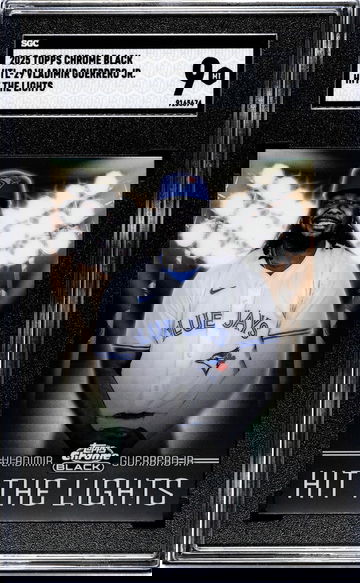 2025 Topps Chrome Black #HTL-29 Vladimir Guerrero Jr. Hit The Lights SGC 9
