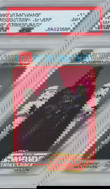 1980 Star Wars Introduction 1st Ser Empire Strikes Back #1 PSA 7