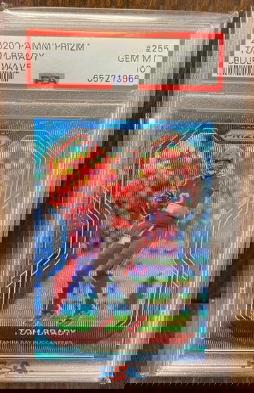 2020 Tom Brady Prizm Blue Wave /199 PSA 10 Gem Mint SP