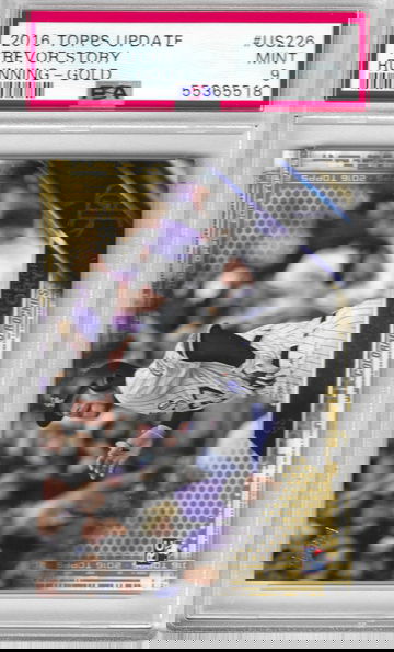 2016 Topps Update Trevor Story Running - GOLD PSA 9