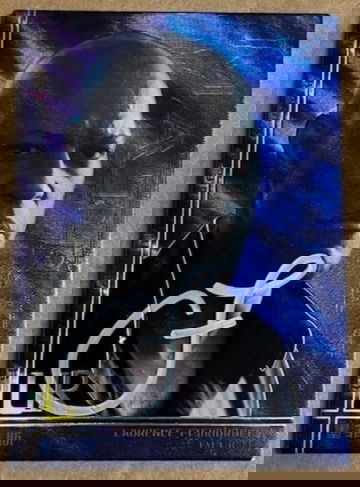 The Matrix Morpheus Laurence Fishburne On Card Auto Autograph COA BAS Witnessed