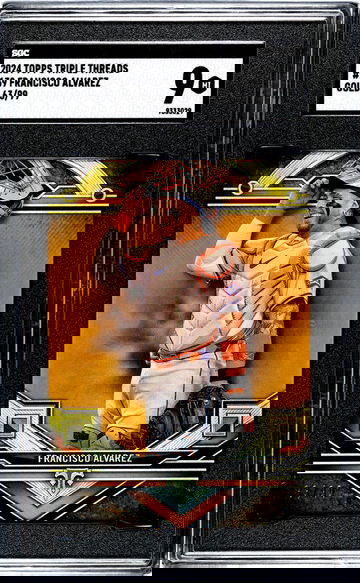 2024 Topps Triple Threads #139 Francisco Alvarez Gold /99 SGC 9