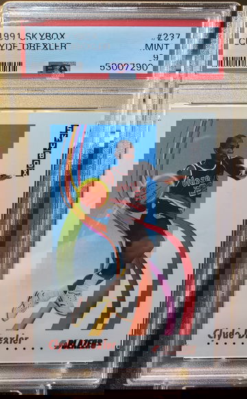 1991 Skybox Clyde Drexler PSA 9 Mint #237 Portland Trail Blazers